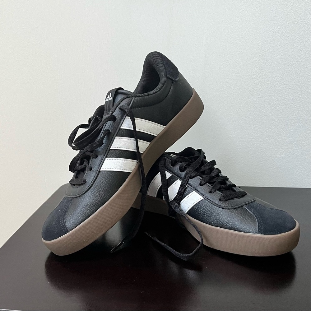 Adidas Women’s Black and White Sneakers